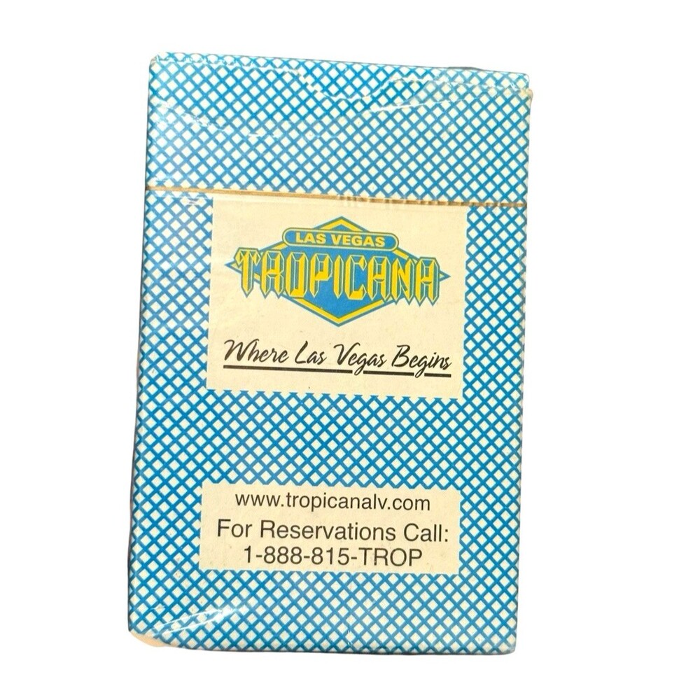 Vintage Where Las Vegas Begins Tropicana Casino Playing Cards